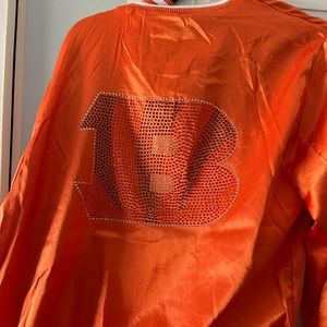 Bengals orange varsity jacket